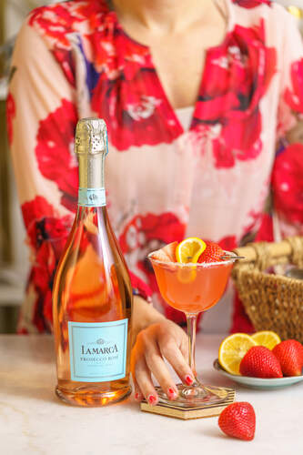 Strawberry Lemon Drop Cocktail