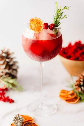 Holiday Spritz Prosecco Cocktail Recipe
