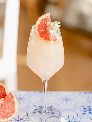 Tuscan Golden Hour Prosecco Cocktail