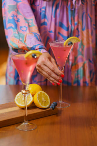 Lemon & Blueberry Cocktail
