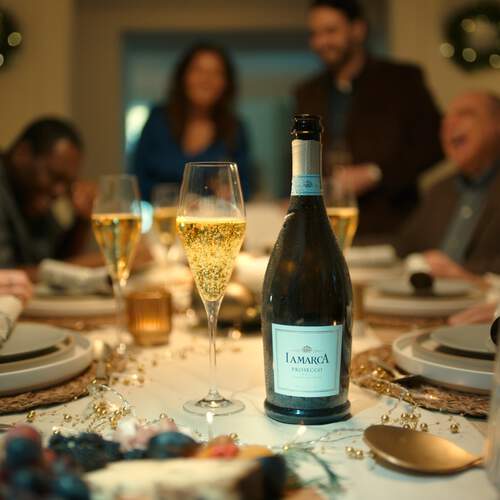 Women enjoying La Marca Prosecco Minis