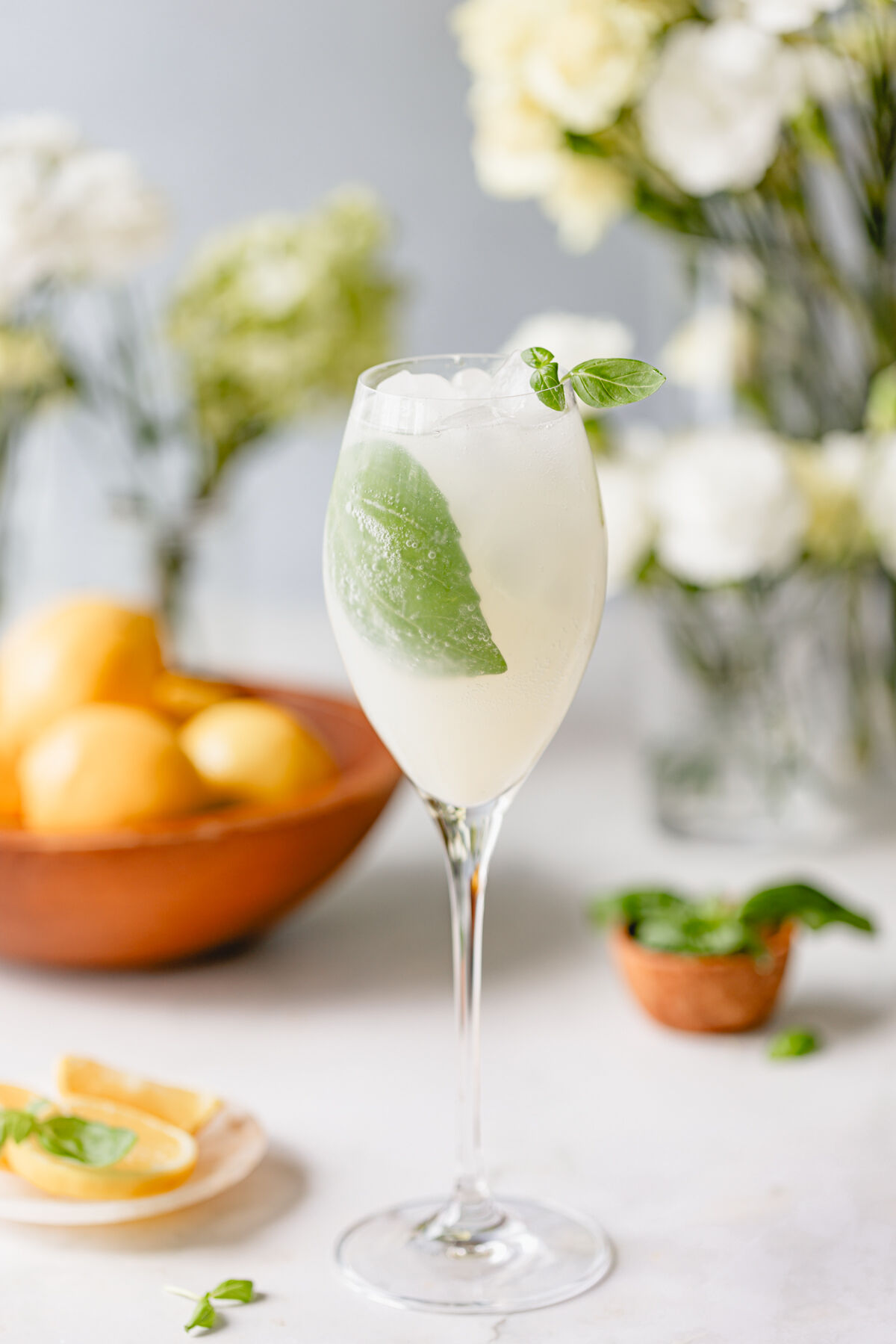 Basil Spritz Cocktail