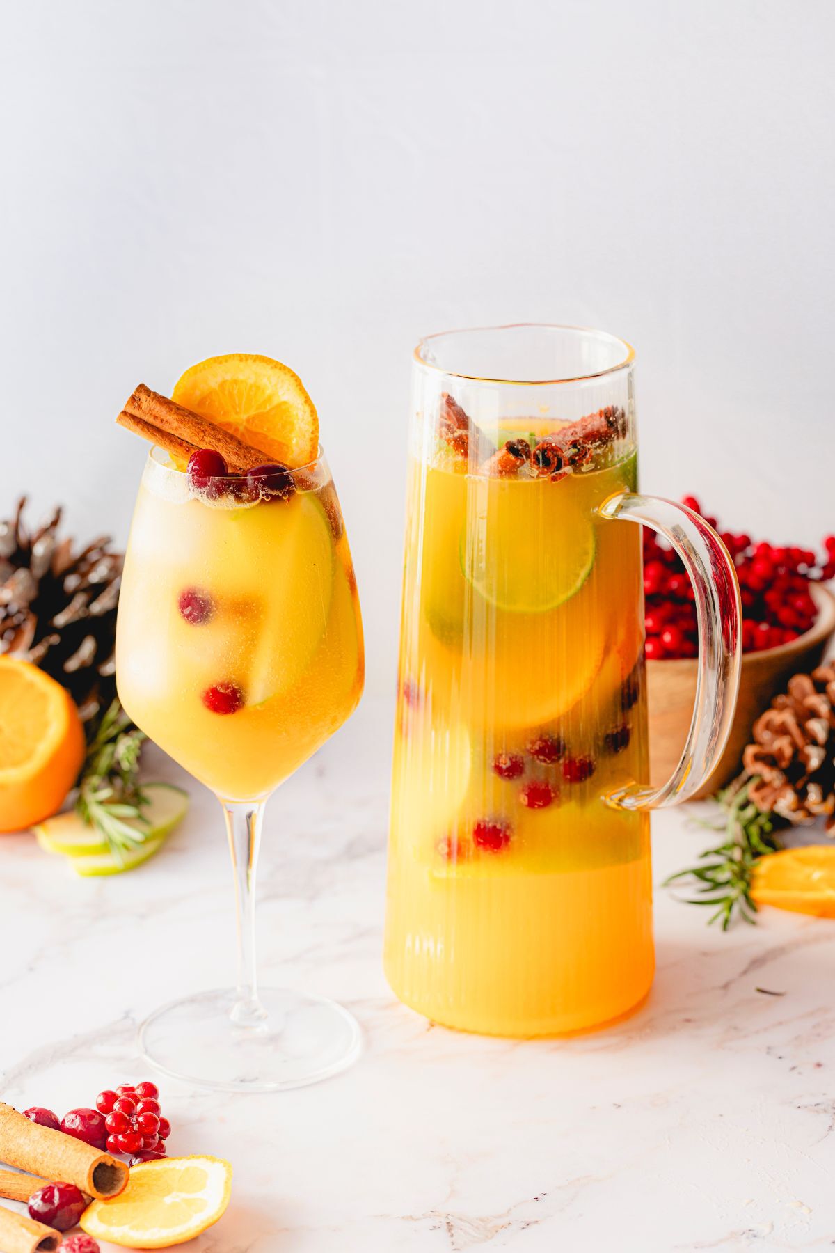 Holiday Prosecco Sangria Cocktail