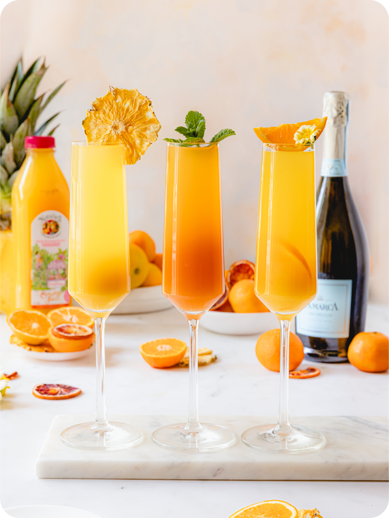 Prosecco Mimosa flight